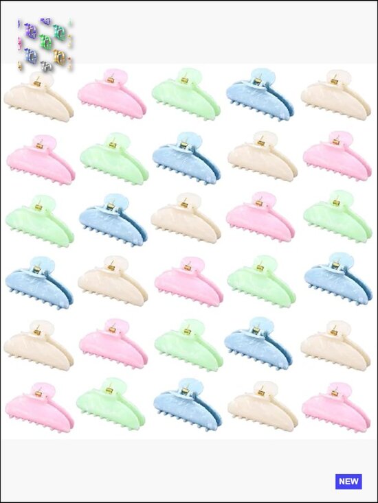 32 Acrylic Hair Claw Clips Bulk Non Slip Jaw Clips for Thick Thin Hair main image 5